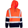Orange Hi Vis Two Tone Hooded Sweatshirt EN ISO 20471 - SuperStuff Workwear