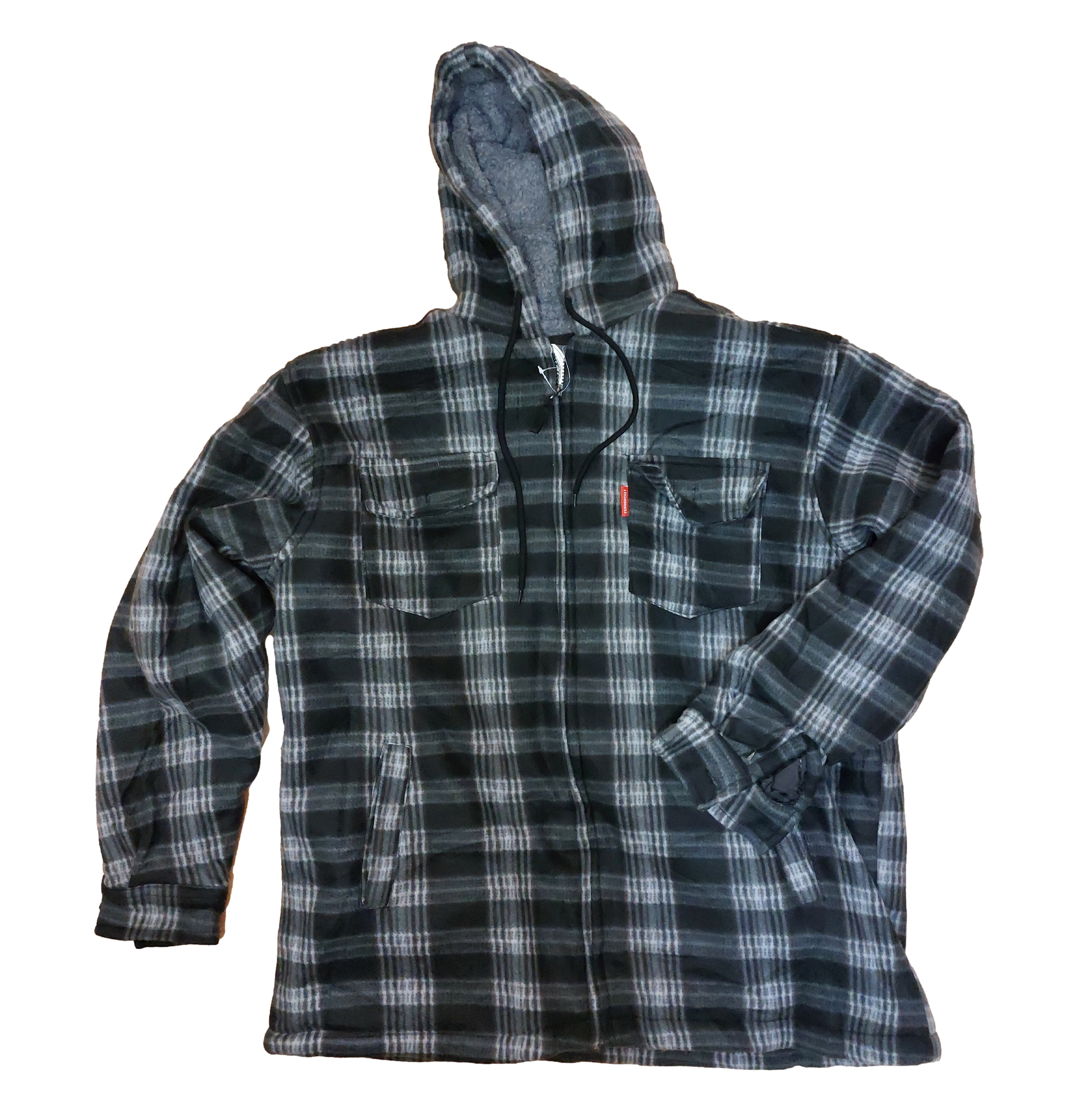 Sherpa Fleece Padded Hood Lumber jacket
