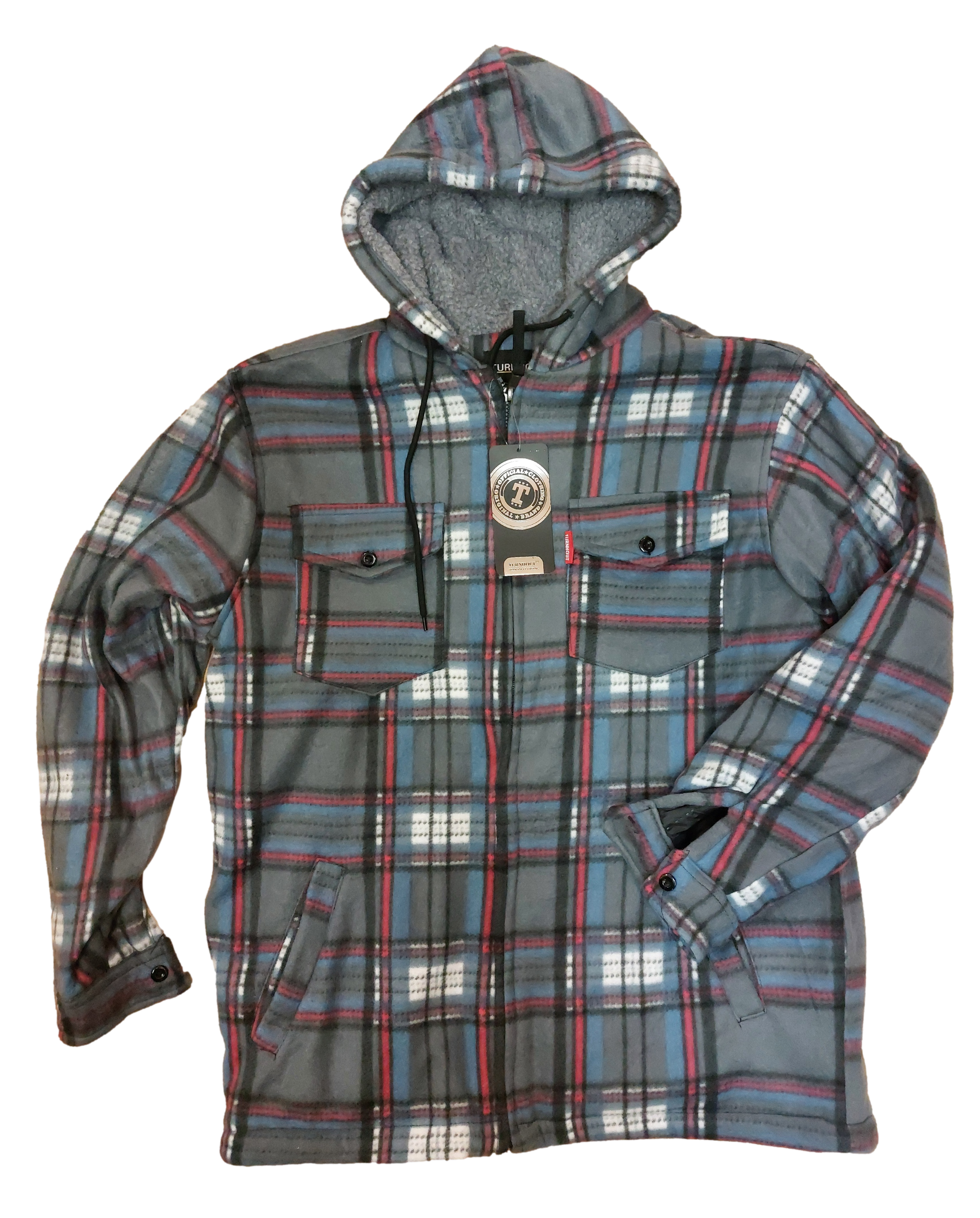 Sherpa Fleece Lined Padded Hood Lumber jacket