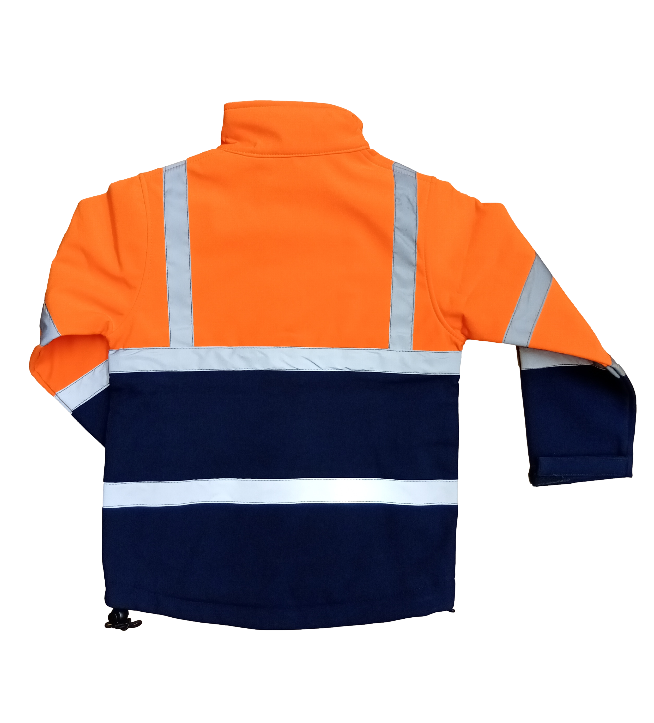 Kids Hi Vis Softshell Orange navy