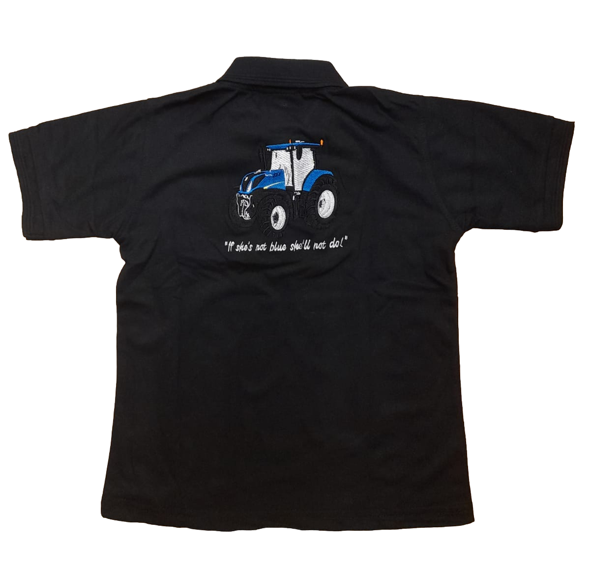 Kids Blue Tractor Polo