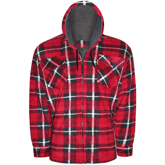 Sherpa Fleece Lined Padded Hooded Lumberjacket SuperStuff Workwear