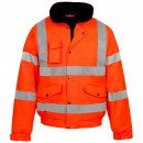 Yellow Storm Flex PU Bomber Jacket EN ISO 20471 - SuperStuff Workwear