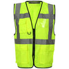 Multi Pocket Zipped Hi Vis Vest Orange EN ISO 20471 GO/RT 3279/RIS-3279-TOM - SuperStuff Workwear
