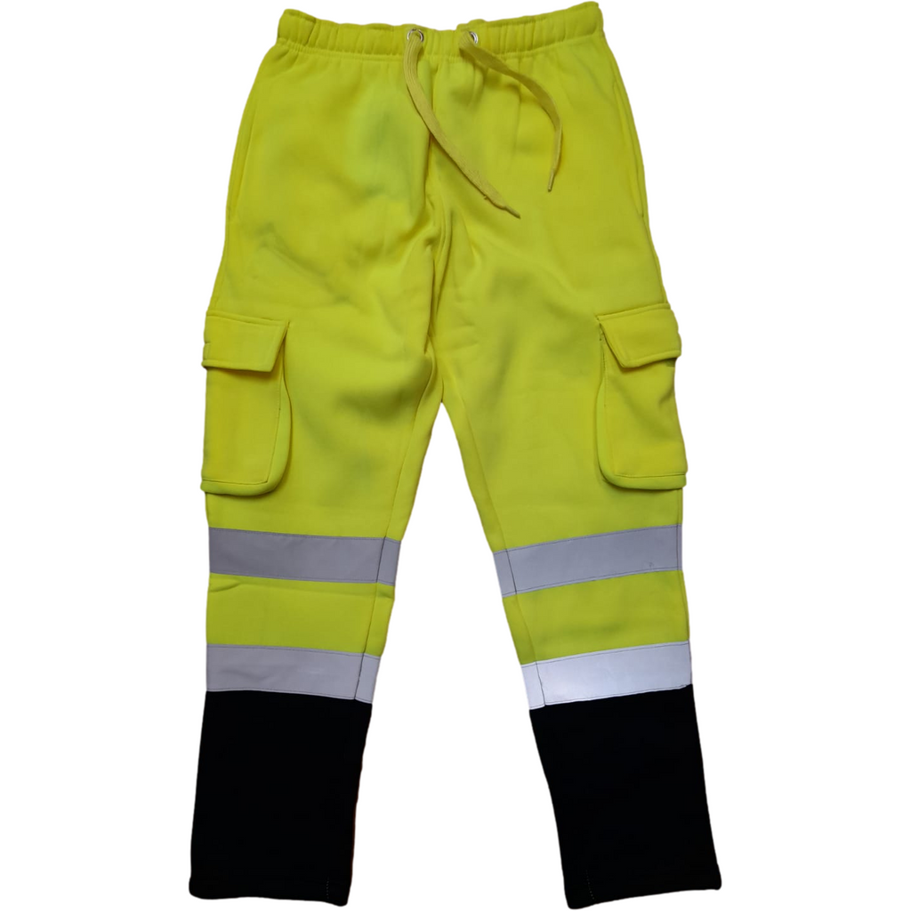 Hi Vis Tracksuit Bottom Work Trousers Fleece High Visibility
