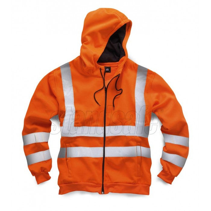 Orange  Hi Vis Zipper EN ISO 20471 GO/RT 3279/RIS-3279-TOM - SuperStuff Workwear