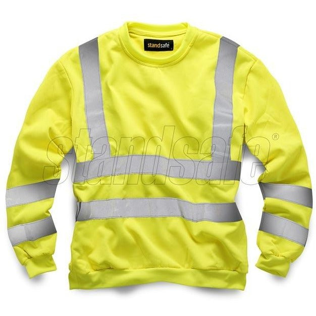 Yellow Hi Vis Sweatshirt EN ISO 20471 - SuperStuff Workwear