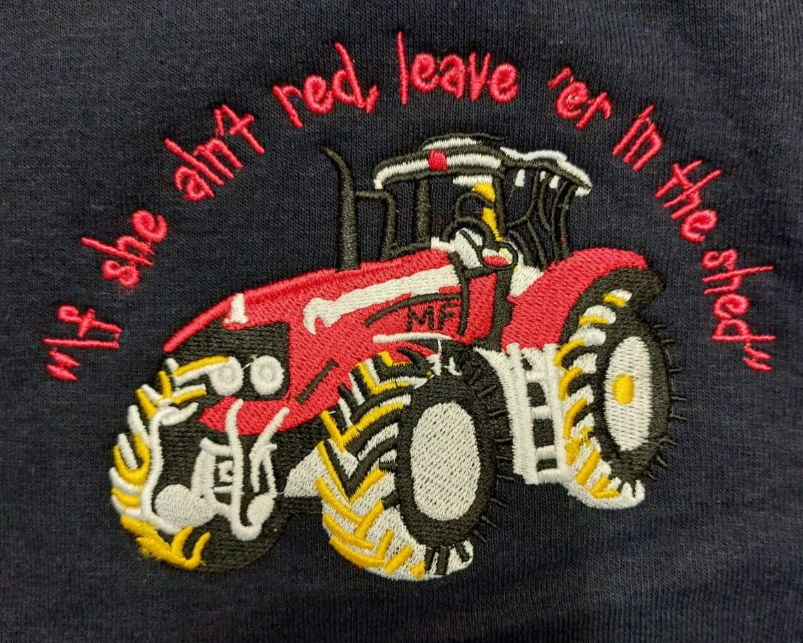 Kids Red Tractor Zipper