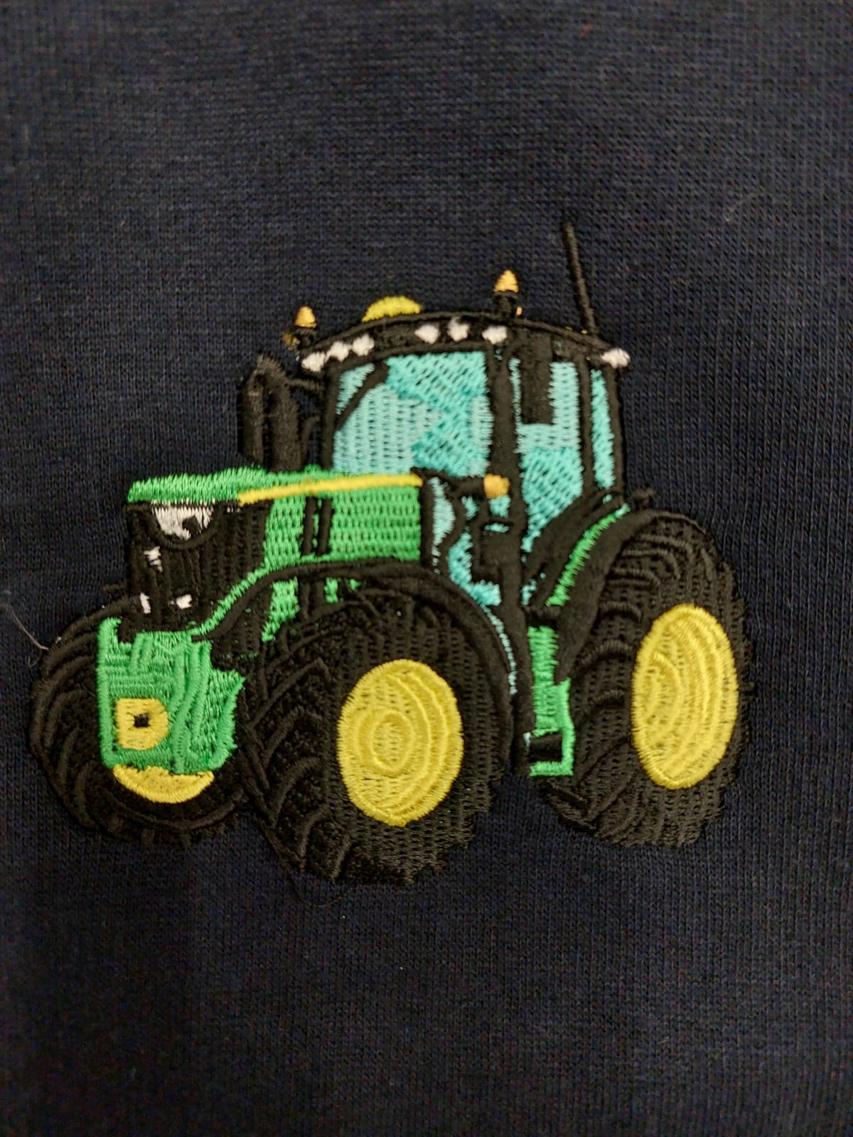 Kids Green Tractor Hoodie