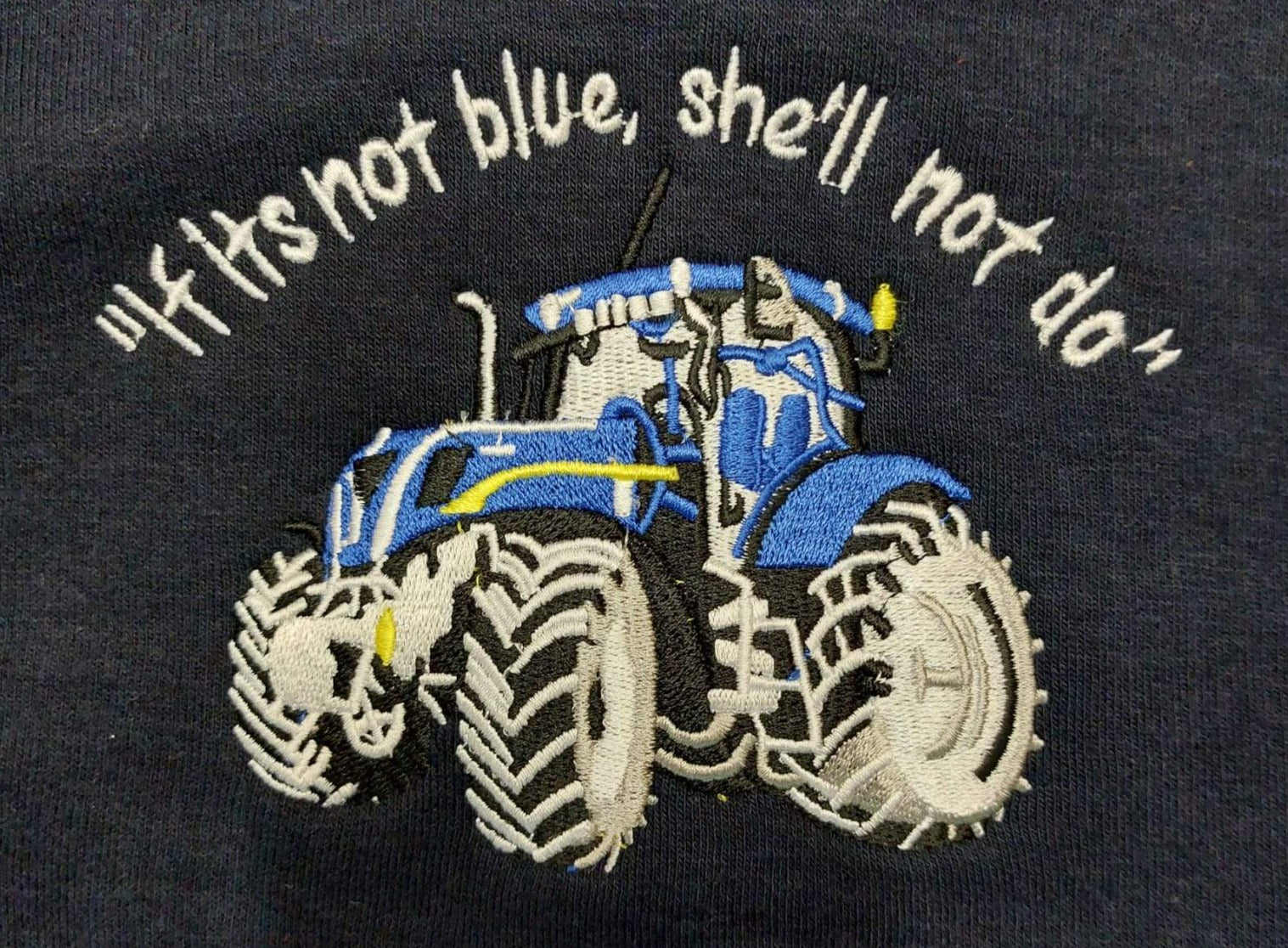 Blue Tractor Farmwear Zipper
