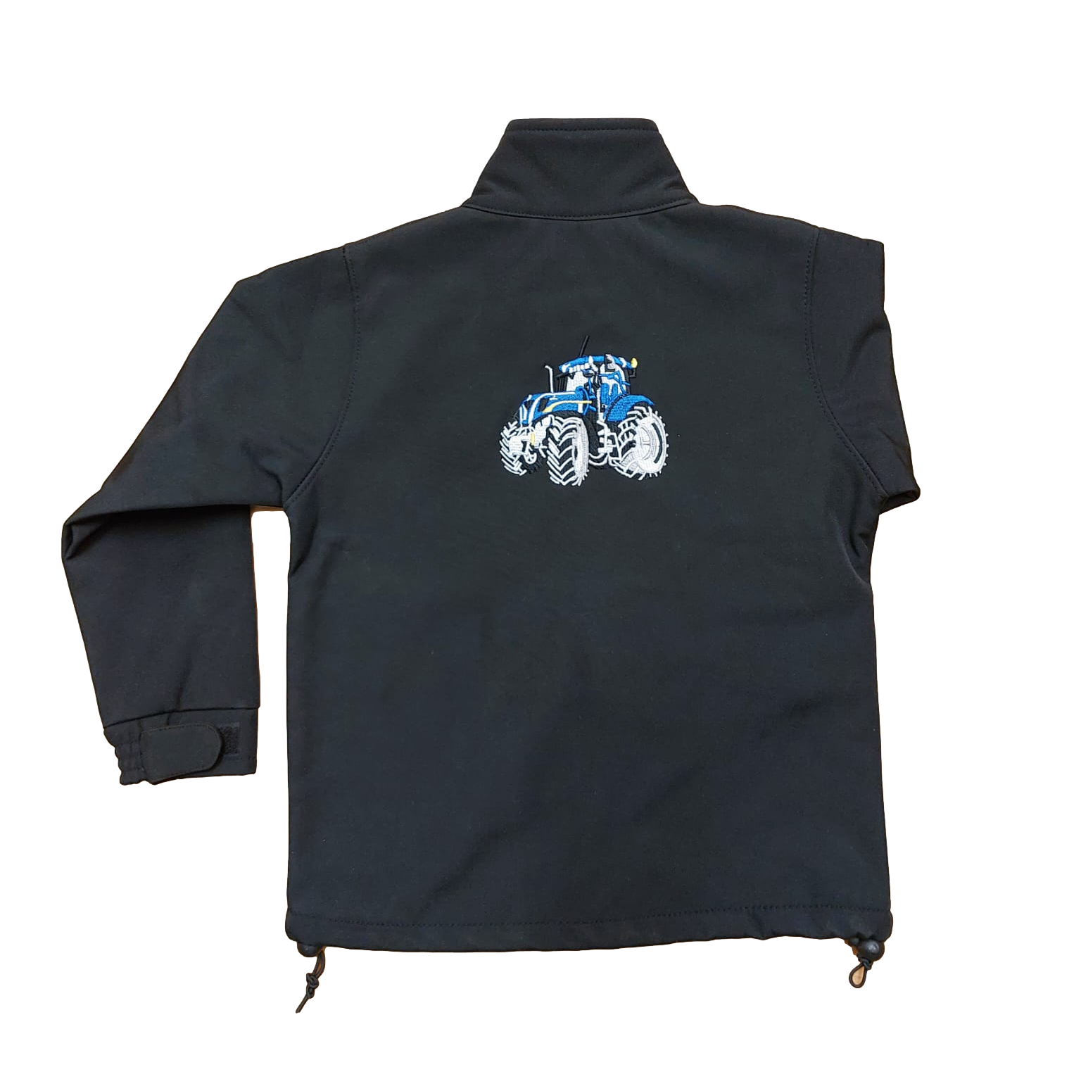 Kids Blue Tractor Softshell Jacket