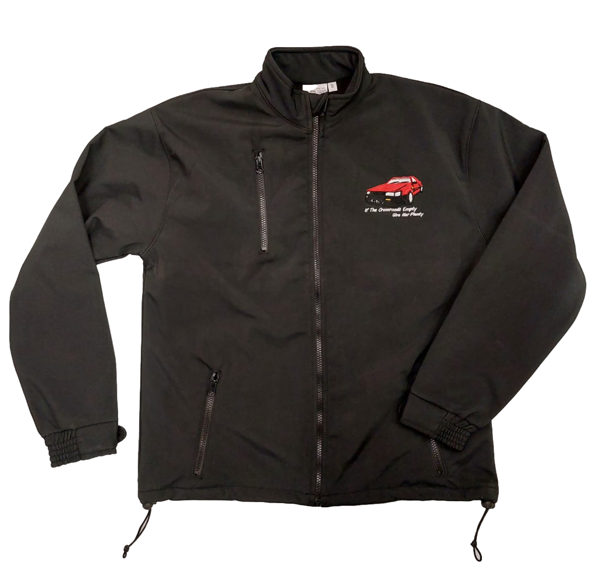 Car Embroidered Adults Softshell Jacket