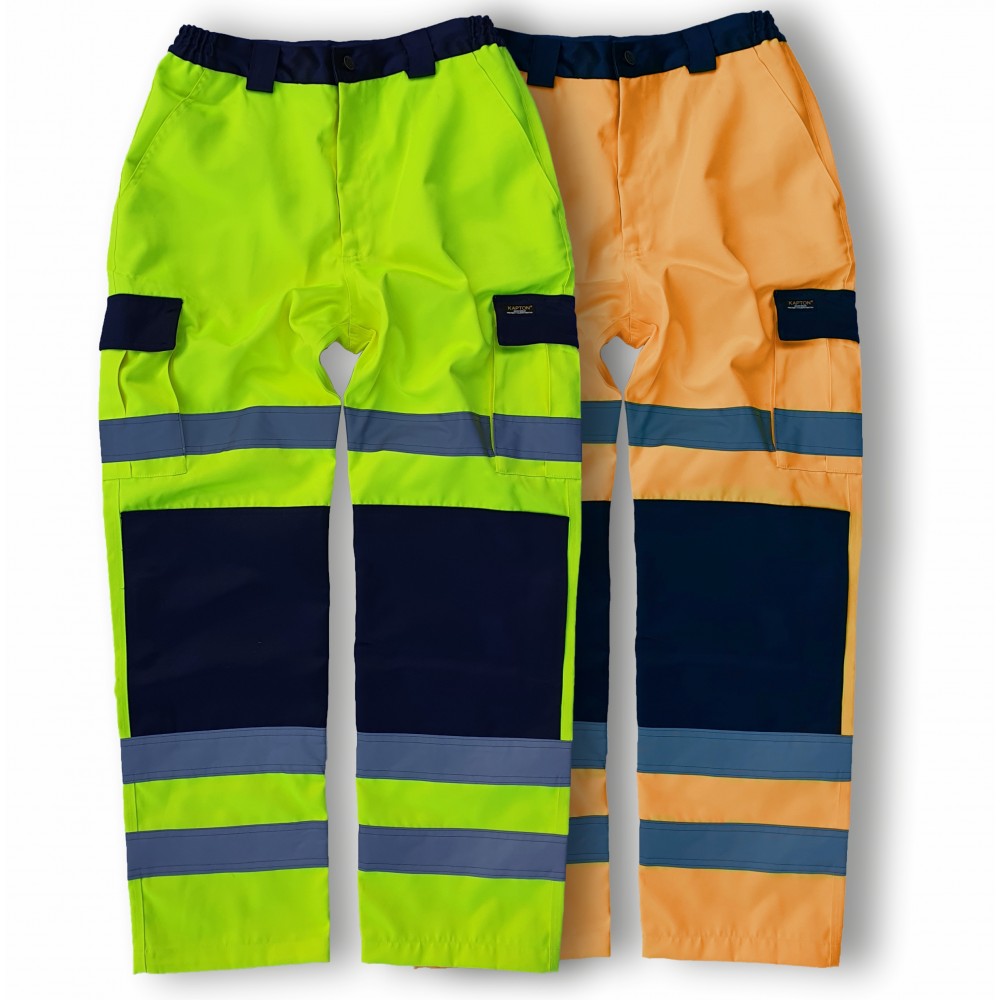 Kapton® High Visibility Polycotton Cargo Combat Work Trousers