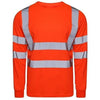 Hi Vis Long Sleeve Crew Neck T-Shirt Orange EN ISO 20471 GO/RT 3279/RIS-3279-TOM - SuperStuff Workwear