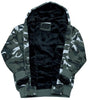 Camo Fur Zipped Hoodie