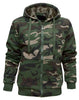 Load image into Gallery viewer, Camo Fur Zipped Hoodie